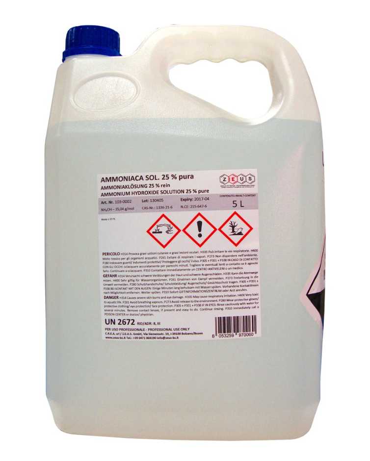 Ammonium Hydroxide (NH₄OH)